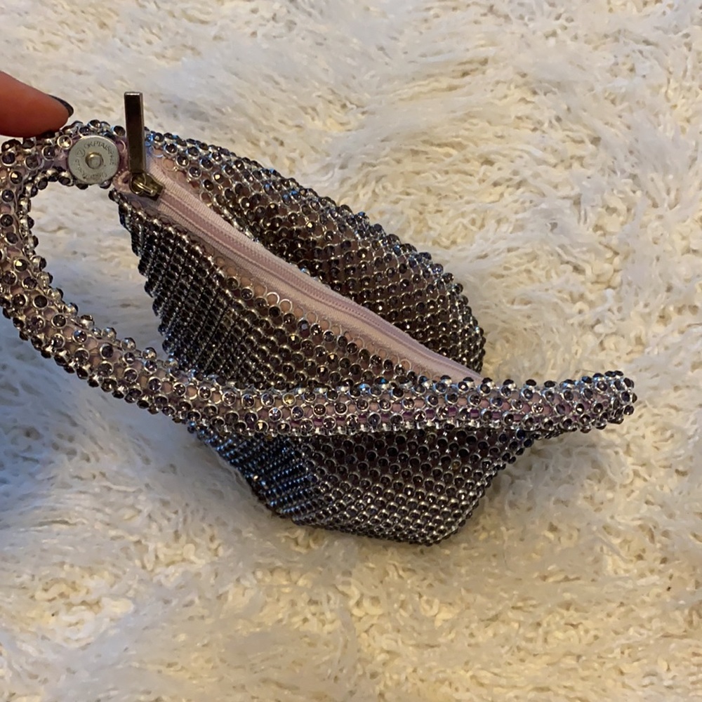 Cache Silver Sequin Wristlet Can Be Styled 2 Ways - image 6